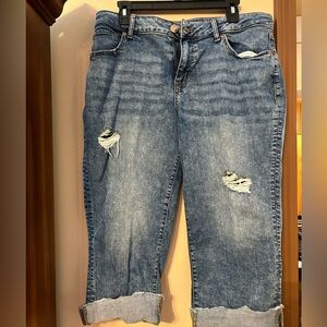 Jean capris, high rise curvy, size 16